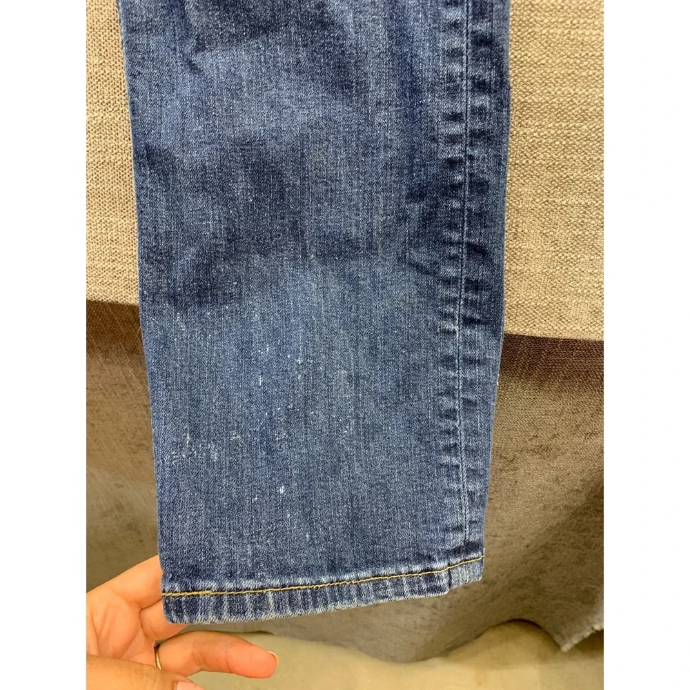 Levi's 513 Jeans Men 38x30 Blue Denim Medium Wash Slim Fit Straight Leg Mid Rise